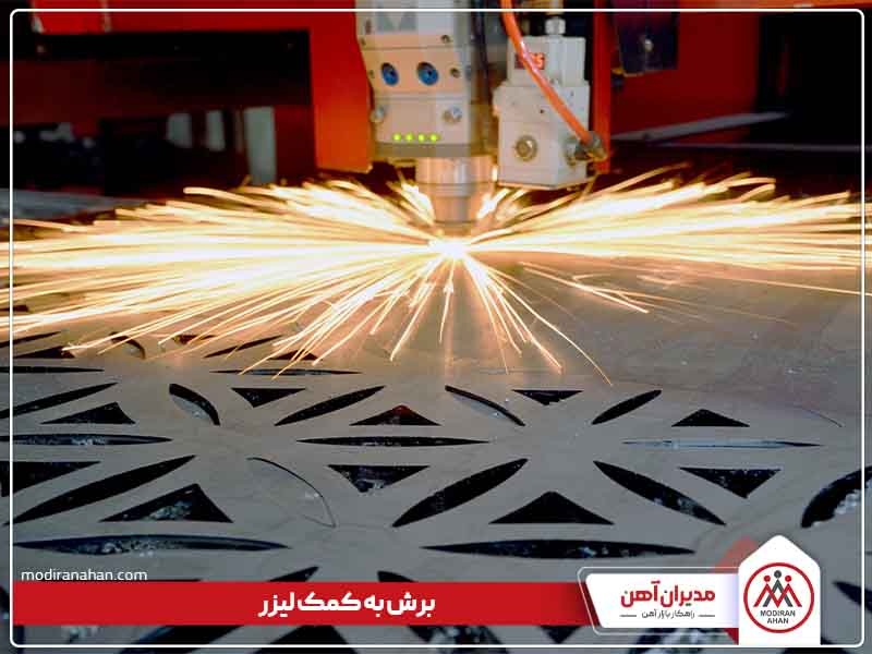برش ورق گالوانیزه به دستگاه لیزر