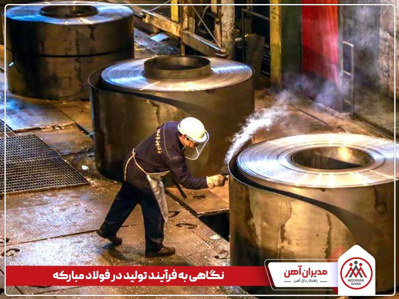 فرآیند تولید ورق در فولاد مبارکه اصفهان