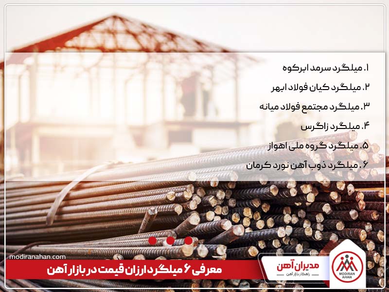 معرفی 6 میلگرد ارزان قیمت