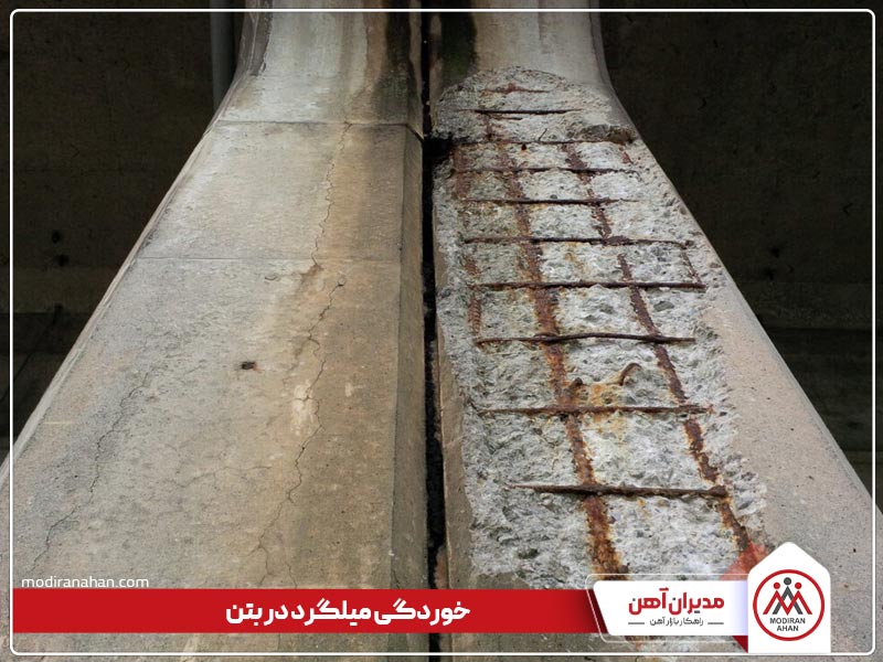 خوردگی میلگرد در بتن