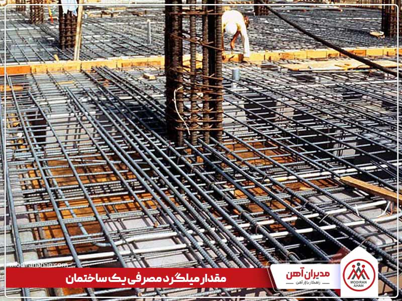 مقدار میلگرد مورد نیاز برای ساختمان