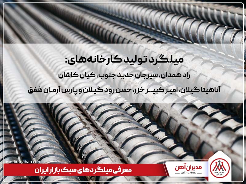 معرفی میلگردهای سبک بازار ایران