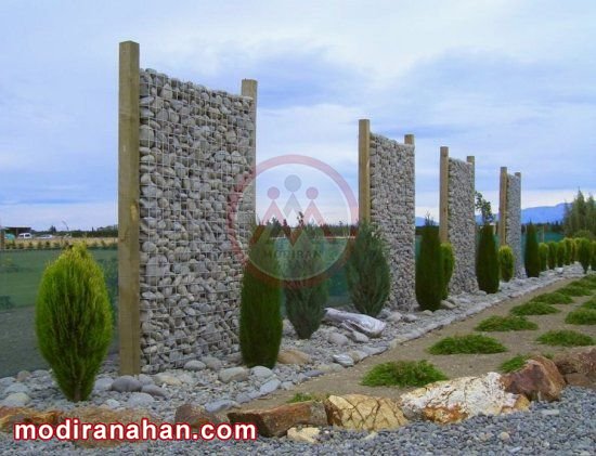 زیبایی استفاده از توری گابیون