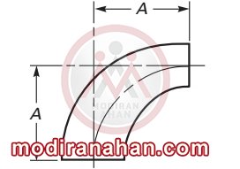 ابعاد زانویی کاهنده شعاع بلند