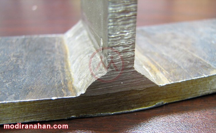 جوشکاری نبشی در اتصال گونیا
