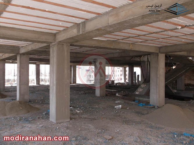ستون بتنی ساختمان
