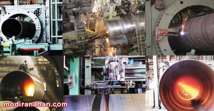 تست لوله اسپیرال در کارخانه کیان پرشیا