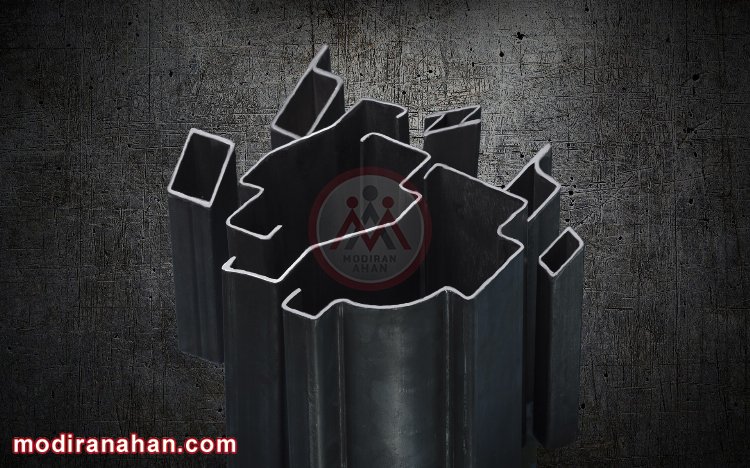 مقطع انواع مختلف چهارچوب فلزی