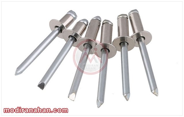 میخ پرچ مورد استفاده در صنعت